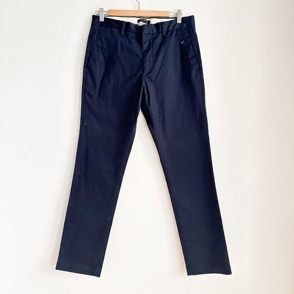 Banana Republic Aiden Slim Fit Navy Blue Casual Pants 31X 32 - Picture 1 of 4